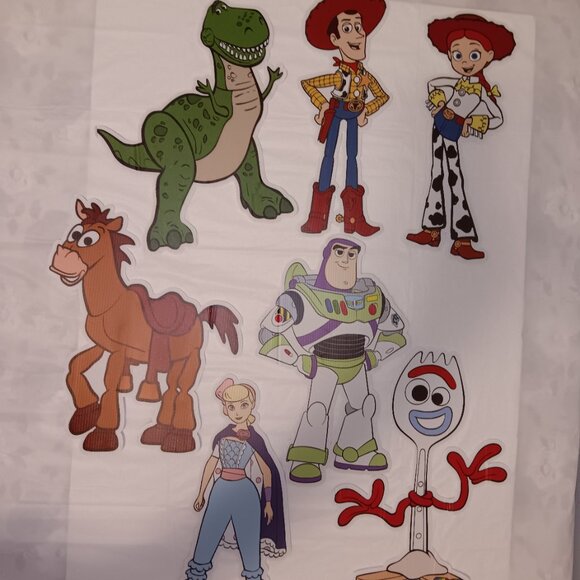 TOY STORY  CUT OUT CARDBOARD CHARACTERS - Picture 1 of 4